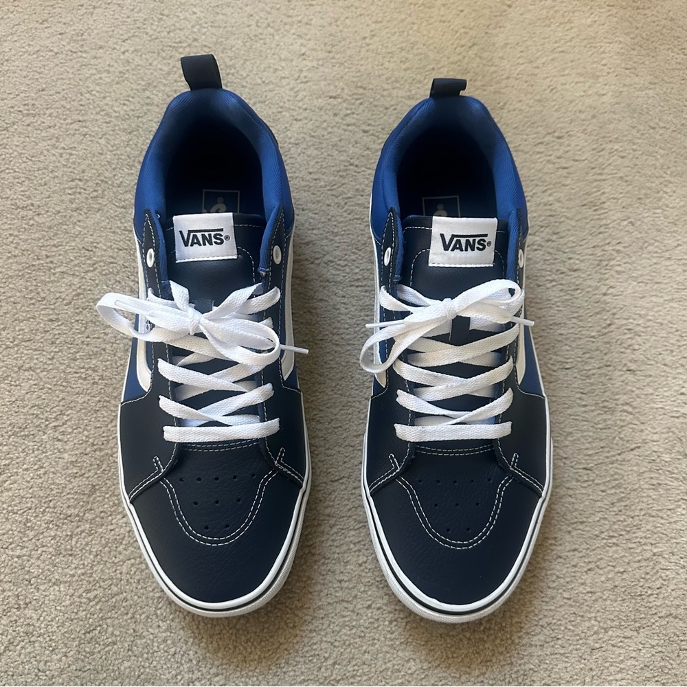 Vans blue and white sneakers size 11.5
